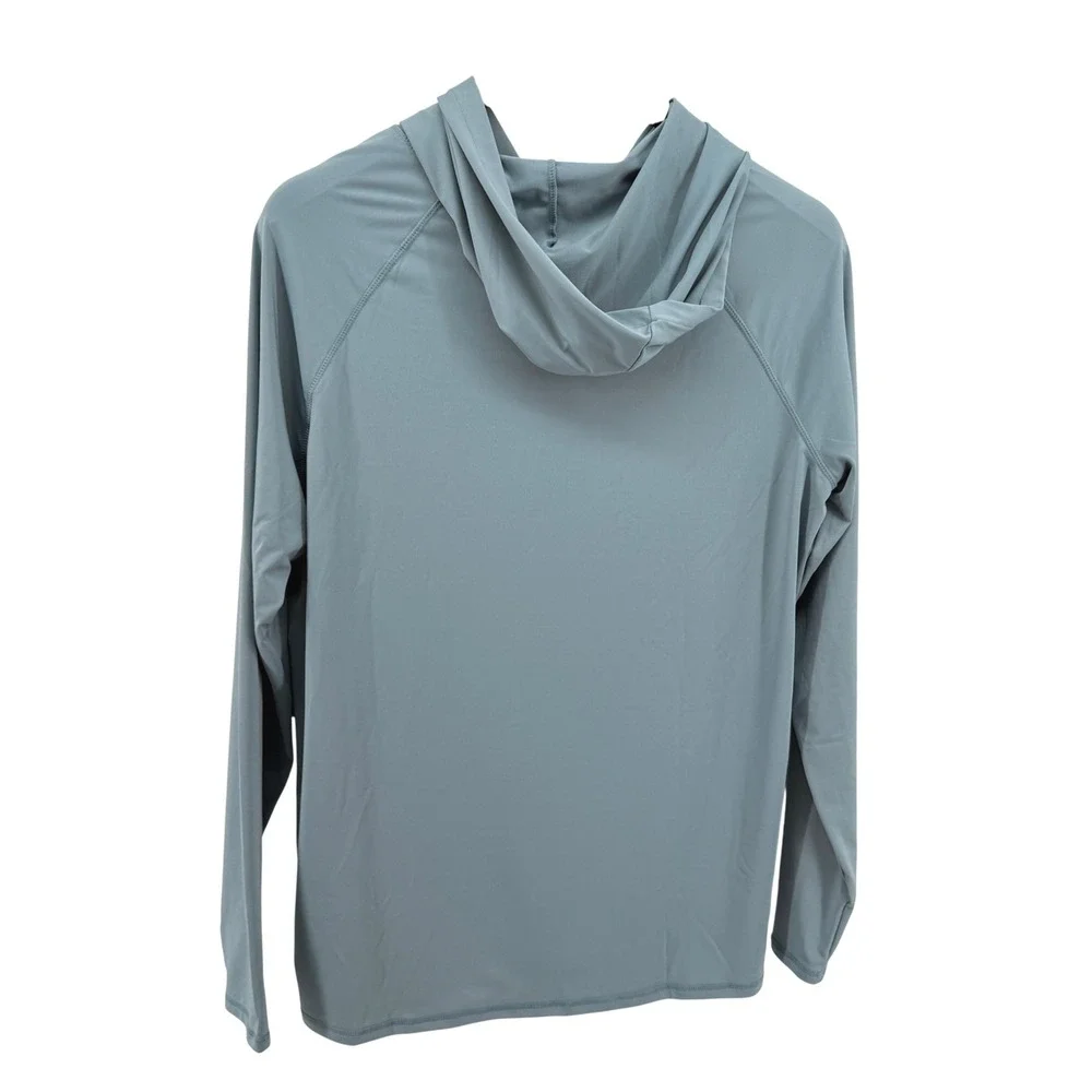 NEW Life Is Good Swim Hoodie Mens Large Rash Guard Blue 